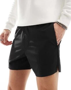 Hollister Nylon Short In Black For Men Meteorite