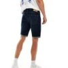 Hollister 9inch Slim Fit Denim Shorts In Dark Wash For Men
