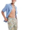 Hollister 7inch Mosaic Print Swim Shorts In Multi For Men
