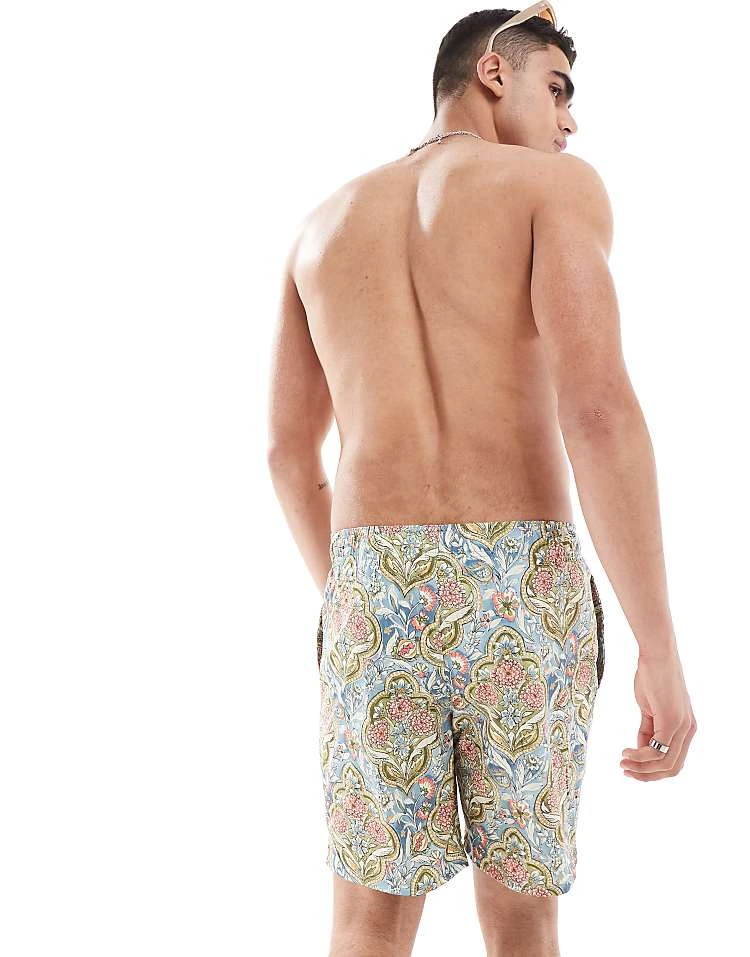 Hollister 7inch Mosaic Print Swim Shorts In Multi For Men - Image 2