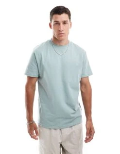 Hollister Cooling Relaxed Fit T-shirt In Light Blue For Men