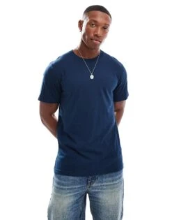 Hollister Icon Logo T-shirt In Navy For Men