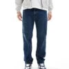 Hollister Straight Fit Vintage Tint Jeans In Light Wash For Men