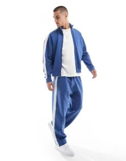 Hollister Baggy Track Pant Co-ord In Royal Blue For Men