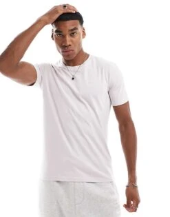 Hollister Icon Logo T-shirt In Lilac Grey For Men
