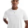 Hollister Logo Detail Relaxed T-shirt In White For Men