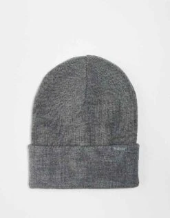 Hollister Knitted Beanie In Grey For Unisex