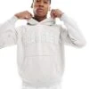 Hollister Boxy Logo Motif Hoodie Co-ord In Grey For Men