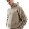 Hollister Utility Boxy Hoodie In Grey For Men