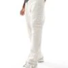 Hollister Baggy Straight Leg Motif Jogger Co-ord In Beige For Men