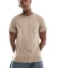 Hollister Icon Logo T-shirt In Beige For Men