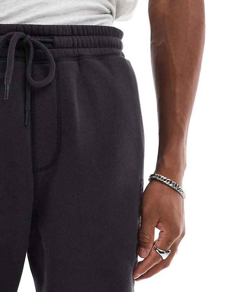 Hollister Baggy Straight Leg Motif Jogger Co-ord In Charcoal For Men - Image 4