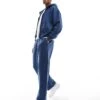 Hollister Baggy Straight Leg Motif Jogger Co-ord In Navy For Men