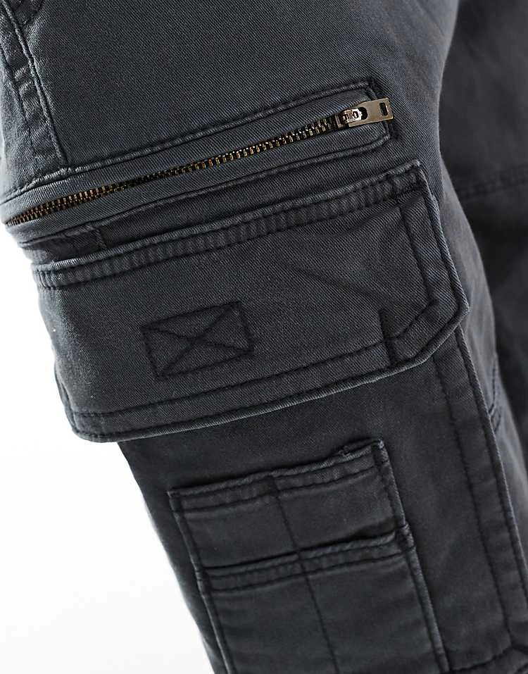 Hollister Utility Loose Cargo Trouser In Black For Men - Image 4