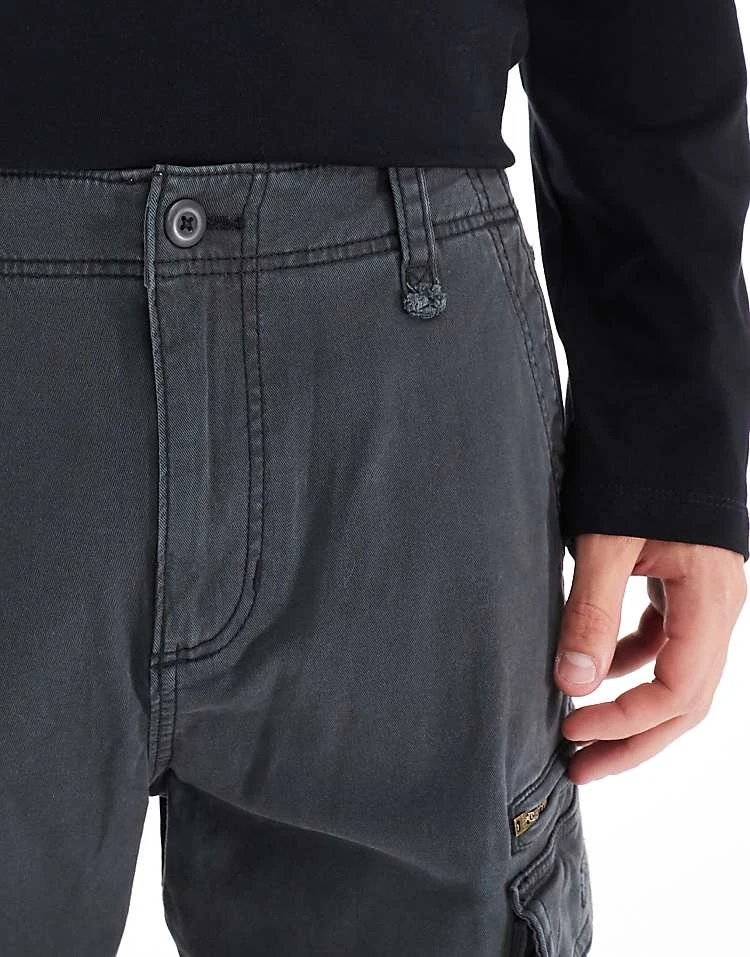 Hollister Utility Loose Cargo Trouser In Black For Men - Image 5
