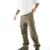 Hollister Pull On Loose Cargo Trouser In Grey For Men