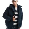 Hollister Insulated Zip Detail Jacket In Navy For Men