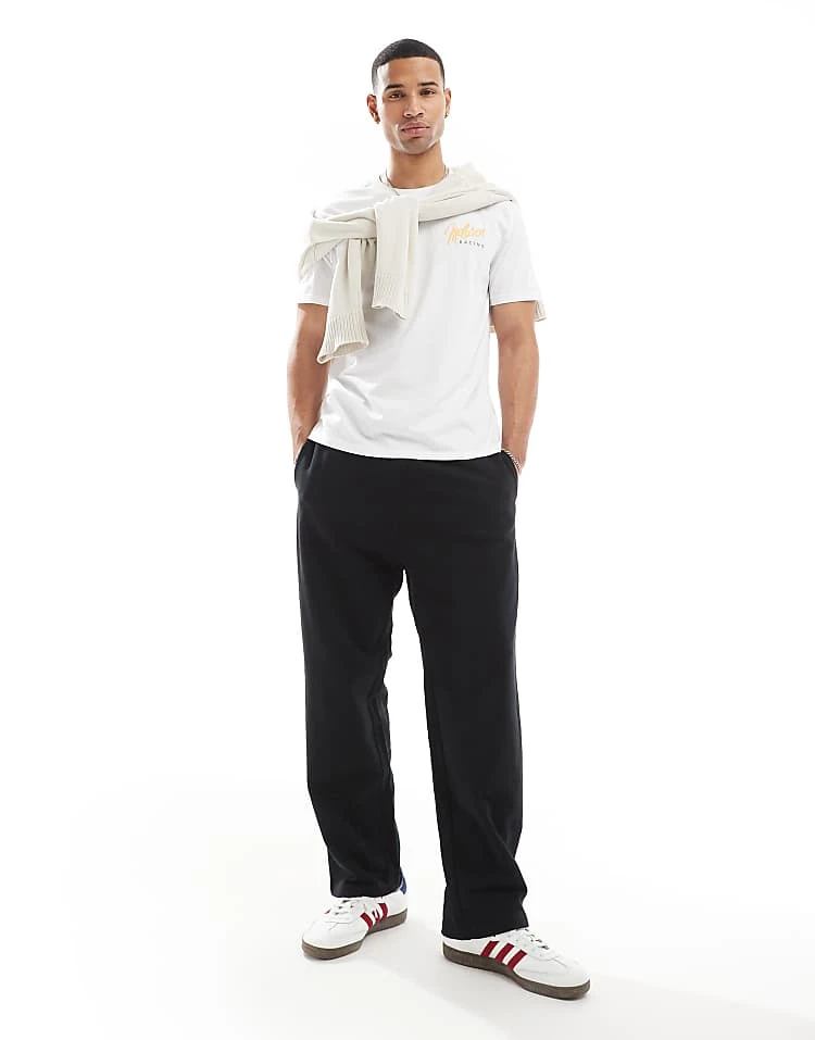 Hollister Racing Motif Back Detail T-shirt In White For Men - Image 2