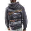 Hollister Mclaren Motif Back Hoodie In Charcoal For Men Multi