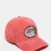 Hollister Y2K Ribbed Motif Surf Cap In Red For Unisex