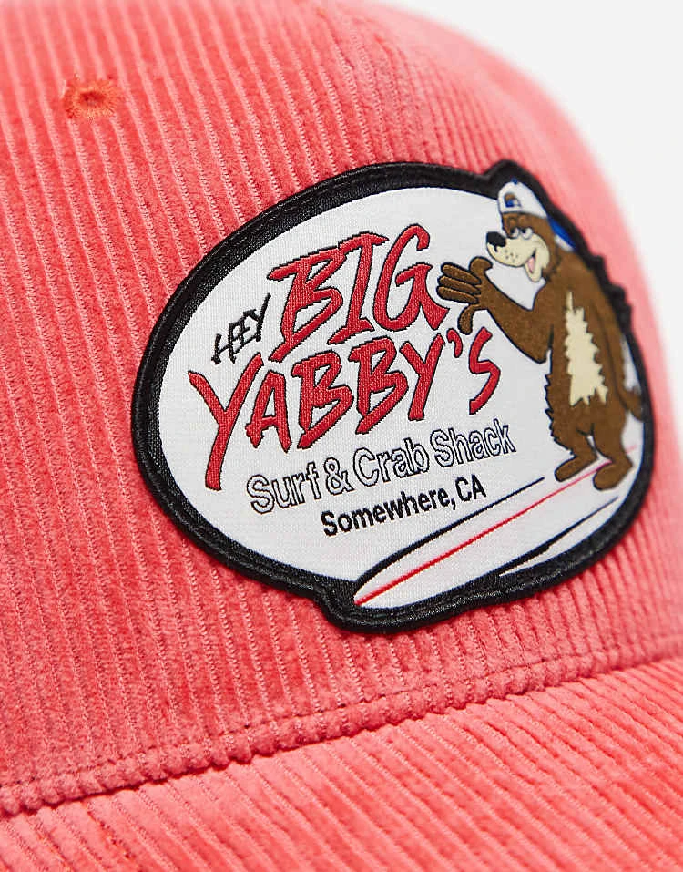 Hollister Y2K Ribbed Motif Surf Cap In Red For Unisex - Image 2