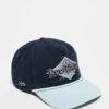 Hollister Y2K Ribbed Motif Surf Cap With Contrast Peak In Navy For Unisex Blue