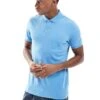Hollister Icon Logo Polo Top In Blue For Men