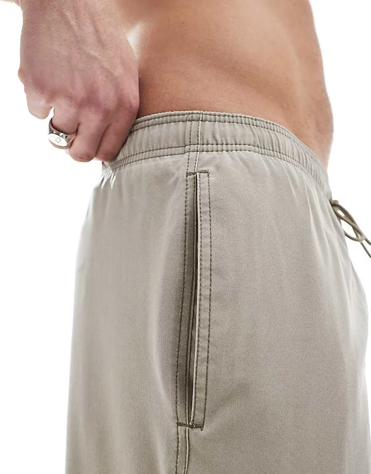 Hollister Y2K Swim Short In Khaki For Men - Image 4