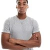 Hollister Short Sleeve Textured Icon T-shirt In Grey For Men