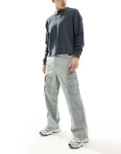 Hollister Baggy Carpenter Trouser In Grey For Men