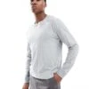 Hollister Long Sleeve Layering T-shirt In Ecru For Men Stone
