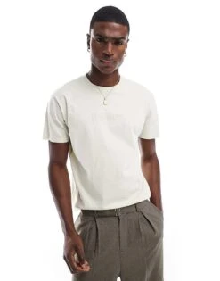 Hollister Short Sleeve Logo Surf T-shirt In White For Men