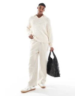 Hollister Super Baggy Sweat Jogger In Beige For Men Brown