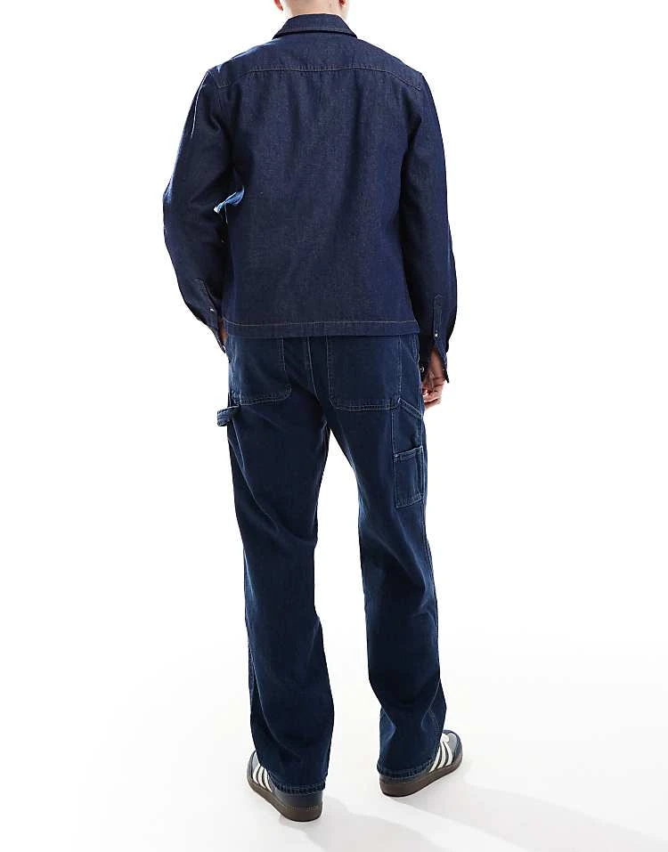 Hollister Baggy Carpenter Jean In Dark Denim For Men Dark Wash - Image 3