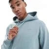 Hollister Logo Hoodie In Light Blue For Men
