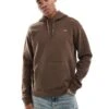 Hollister Relaxed Icon Hoodie In Brown For Men