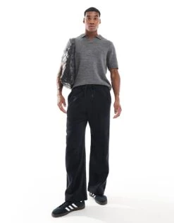 Hollister Super Baggy Sweat Jogger In Black For Men