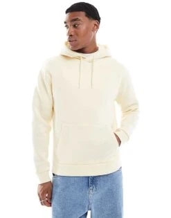 Hollister Relaxed Icon Hoodie In Almond For Men Stone