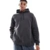 Hollister Logo Detail Oversized Hoodie In Grey For Men Black