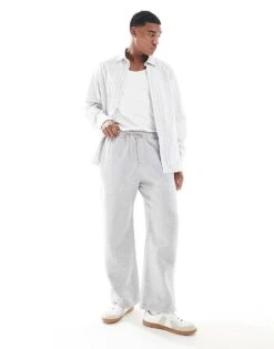Hollister Super Baggy Sweat Jogger In Grey For Men