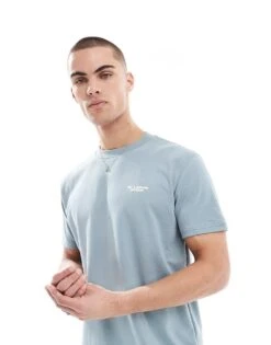 Hollister Micro Logo Relaxed Cooling T-shirt In Grey For Men